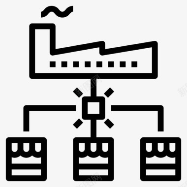 枢纽中心工厂图标图标