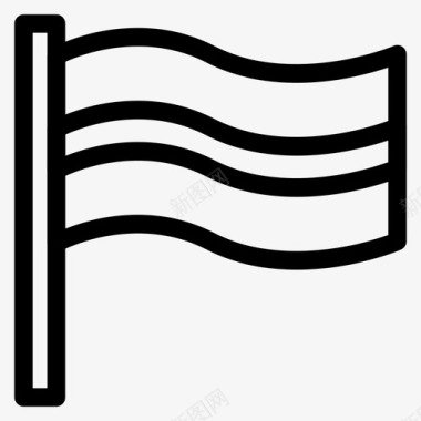 旗帜仪式风图标图标