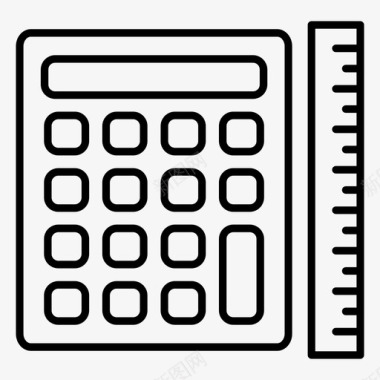 自动化工程计算会计计算器图标图标