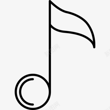 一个音符音乐节图标图标
