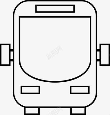 班车巴士巴士班车旅游图标图标