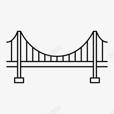金门大桥加利福尼亚旧金山图标图标