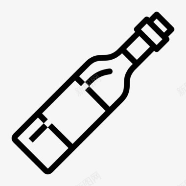 柚子饮品红酒对角线酒瓶红酒图标图标