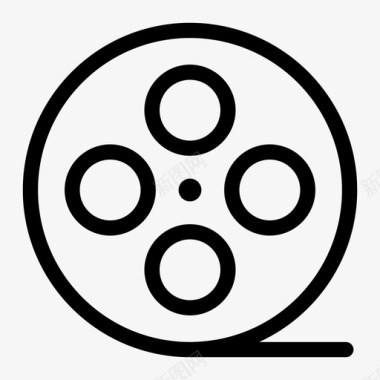 视频PNG矢量图电影卷电影院媒体图标图标