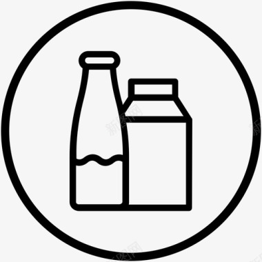 牛奶饮料果汁图标图标