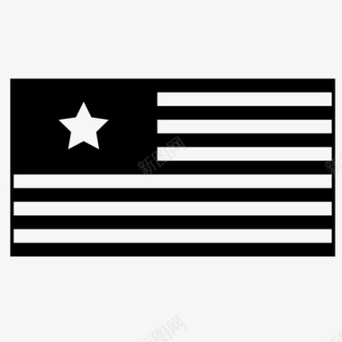 单星旗单星美国图标图标