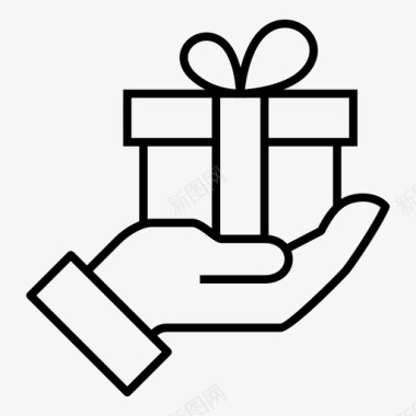 免抠素材礼物礼盒礼物盒图标图标