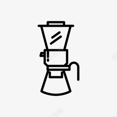倒咖啡冲泡咖啡休息图标图标