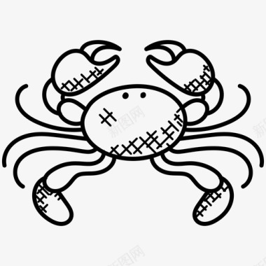 螃蟹食物泥蟹图标图标