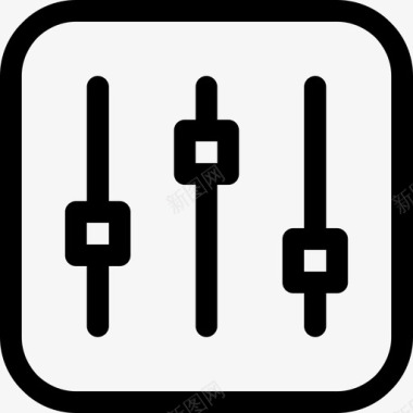 均衡液选项音频控制图标图标