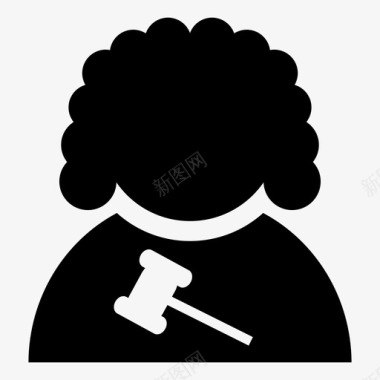 律师法官法庭律师图标图标