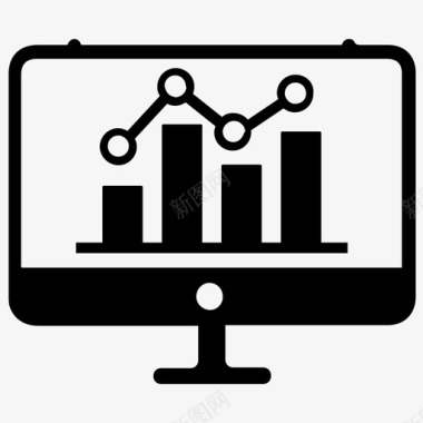 公司业绩分析图分析图图标分析搜索引擎优化图标