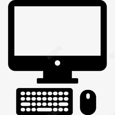 计算机键盘显示器图标图标