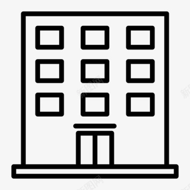 银行折页设计建筑银行公寓楼图标图标