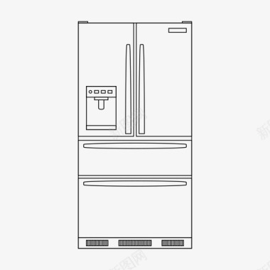 桥建筑图片冰箱电器建筑图标图标