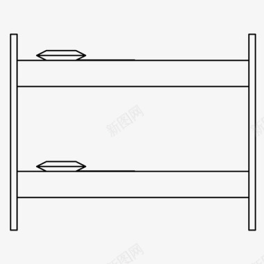 卧室床卧室双层床图标图标