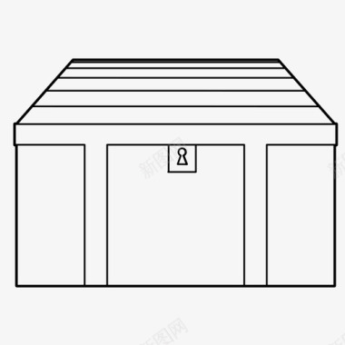 储藏室箱子笼子保险箱图标图标
