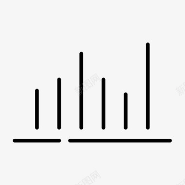 业务增长统计条形图业务图标图标