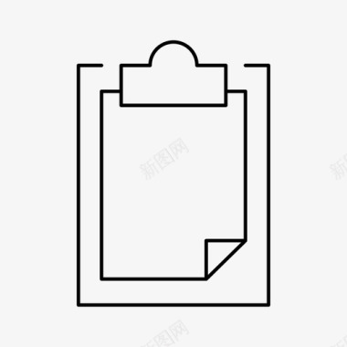 空白路牌剪贴板空白检查表图标图标