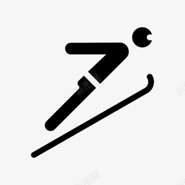 跳台滑雪运动会奥运会图标图标
