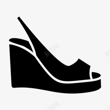 穿高跟鞋的女生高跟鞋穿女鞋图标图标