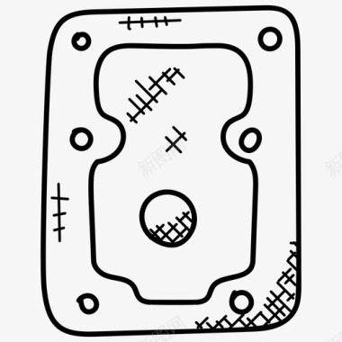 涂鸦动作硬盘备份驱动器计算机技术图标图标
