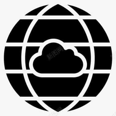 互联网云数据安全图标图标