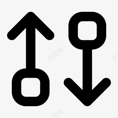换换位置基本路线图标图标