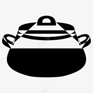 炖菜火盆烹饪选项图标图标