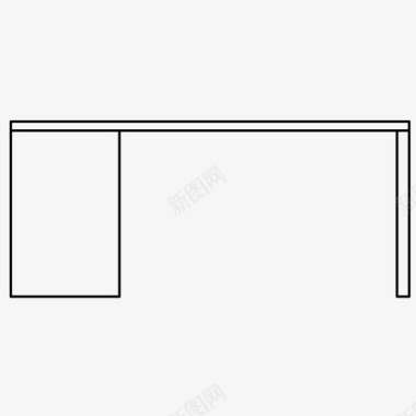 精美书桌书桌柜台家具图标图标