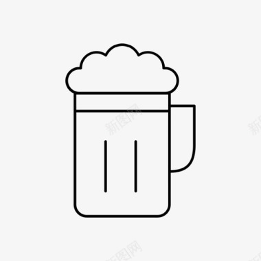 啤酒杯子饮料图标图标