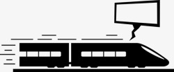 车辆快速高速列车子弹头列车快速图标高清图片