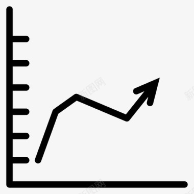 雨水收集图表折线图向上图标图标