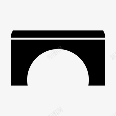 桥梁建筑现代图标图标