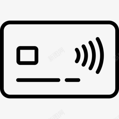 NFC互联系统信用卡非接触式nfc图标图标