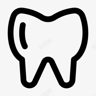 干净的牙齿牙齿牙医医学图标图标