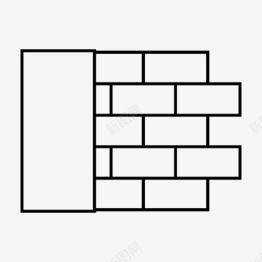 砖墙防止隐私图标图标