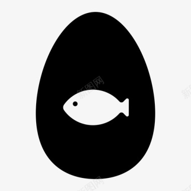 鱼蛋动物野生动物图标图标