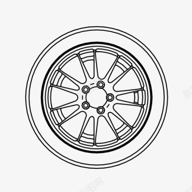 轮胎标志车轮汽车轮胎定制图标图标