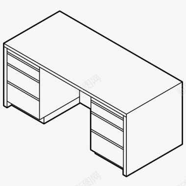 抽屉办公桌办公桌办公室书房图标图标