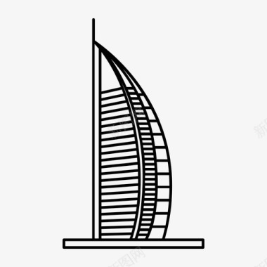 阿拉伯迪拜贝斯特阿拉伯酒店图标图标