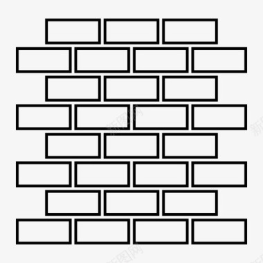 古建砖墙砖墙建筑图标图标