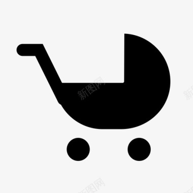 婴儿推车婴儿推车儿童可爱图标图标