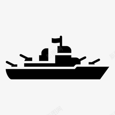 大船战舰大船游轮图标图标
