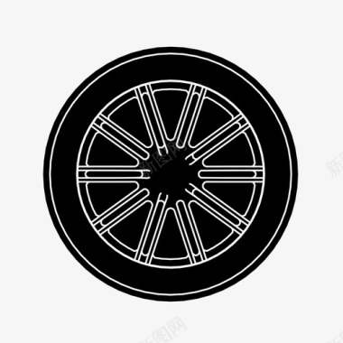 车轮定制轮毂盖图标图标