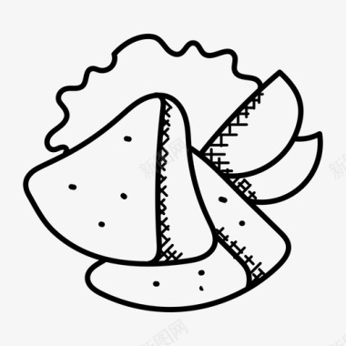 玉米饼薯条垃圾食品玉米饼零食图标图标