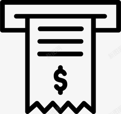 收据发票帐单收据图标图标