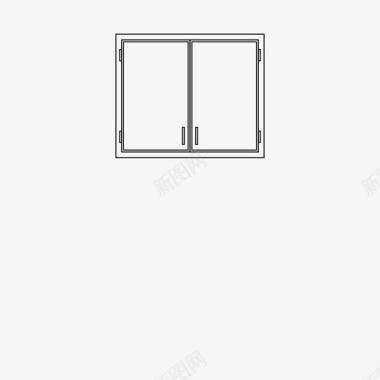 老壁橱门壁橱建筑橱柜图标图标