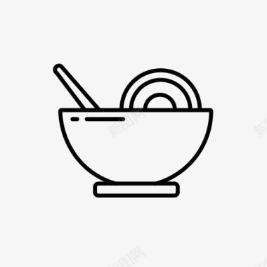 汤碗中餐食物图标图标