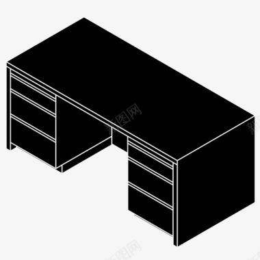 书房驱蚊办公桌办公室书房图标图标